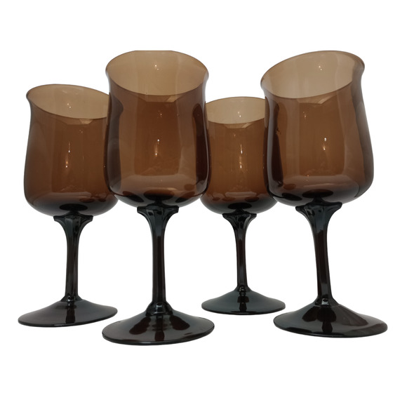 Lenox Crystal Espresso Brown Water Goblets - Picture 2 of 4